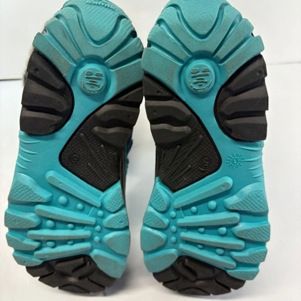 Kamik Kids‎ Big Kids Size 5 Blue Teal Snow Boot Waterproof Faux Fur Insulated